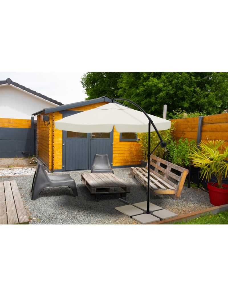 Parasol Ogrodowy Na Wysięgniku Duży Składany 350cm+ Pokrowiec 3 Kolory