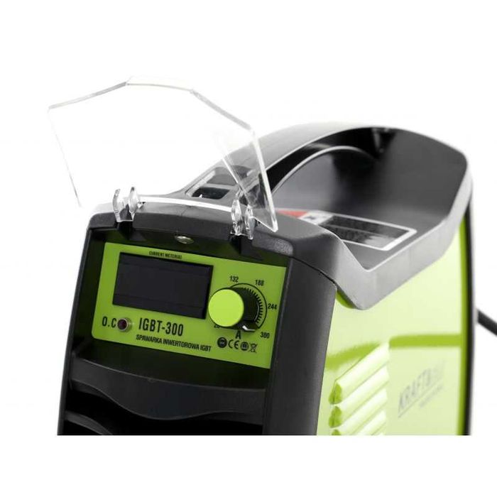 Spawarka inwertorowa MMA 300A LCD 1,6-4,0mm + przewody, maska