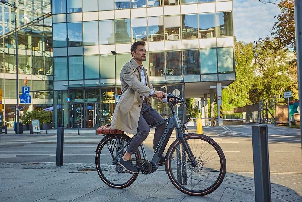 Rower elektryczny Henry, Jobobike - męski, miejski, duży zasięg