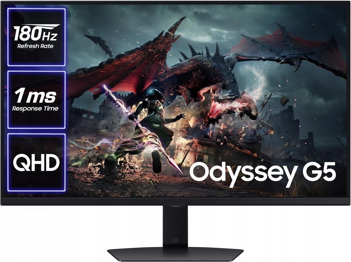 Monitor Samsung Odyssey G5 S32CG552EU 32" 2K VA 165Hz 1ms