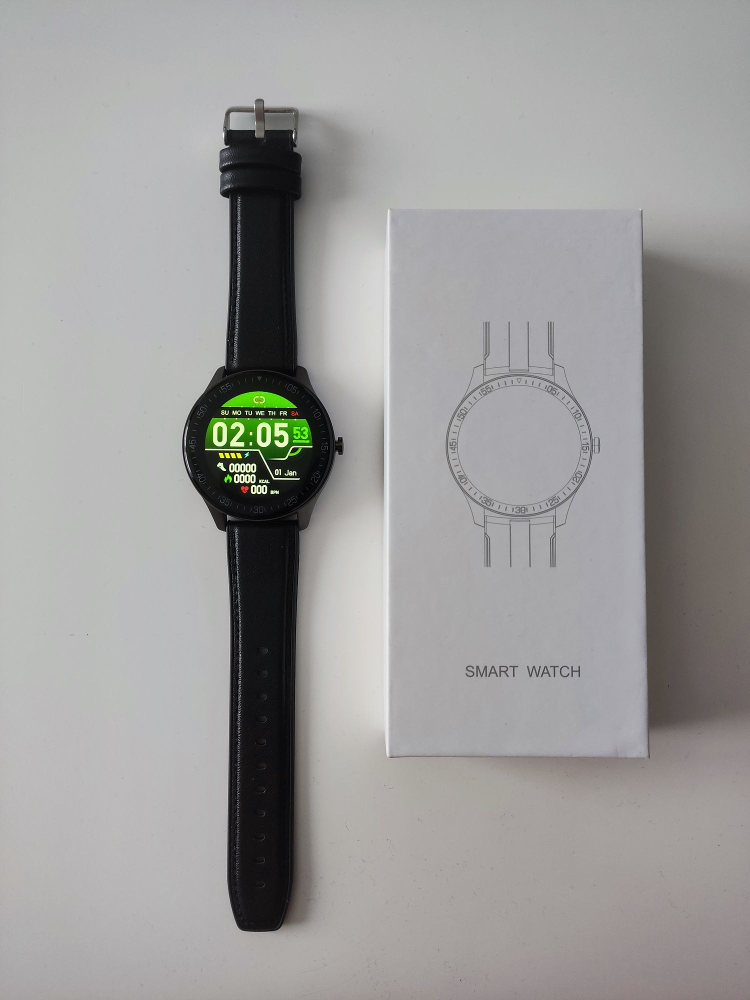 NOWY smartwatch zegarek ciśnieniomierz EKG powiadomienia MENU PL