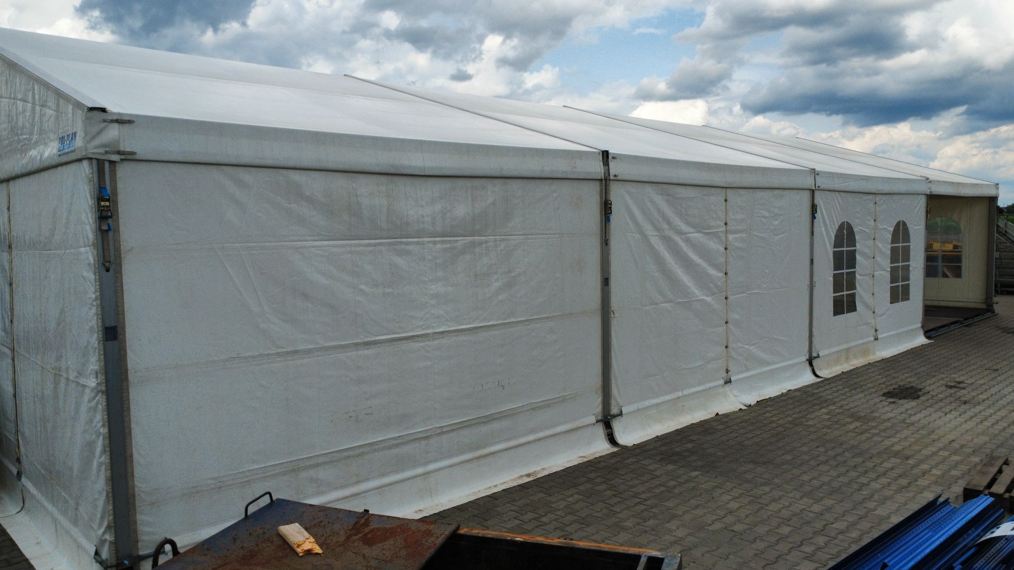 Hala namiotowa eventowa imprezowa z podłogą 10x20 aluminiowa POL-PLAN