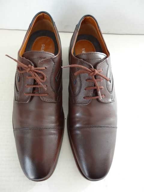 Buty SALAMANDER roz 42 SKÓRA Pantofle Półbuty