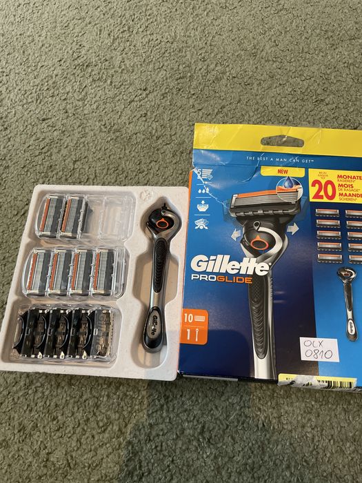 Gillette proglide maszynka golarka + 10 ostrzy wkładów 0810