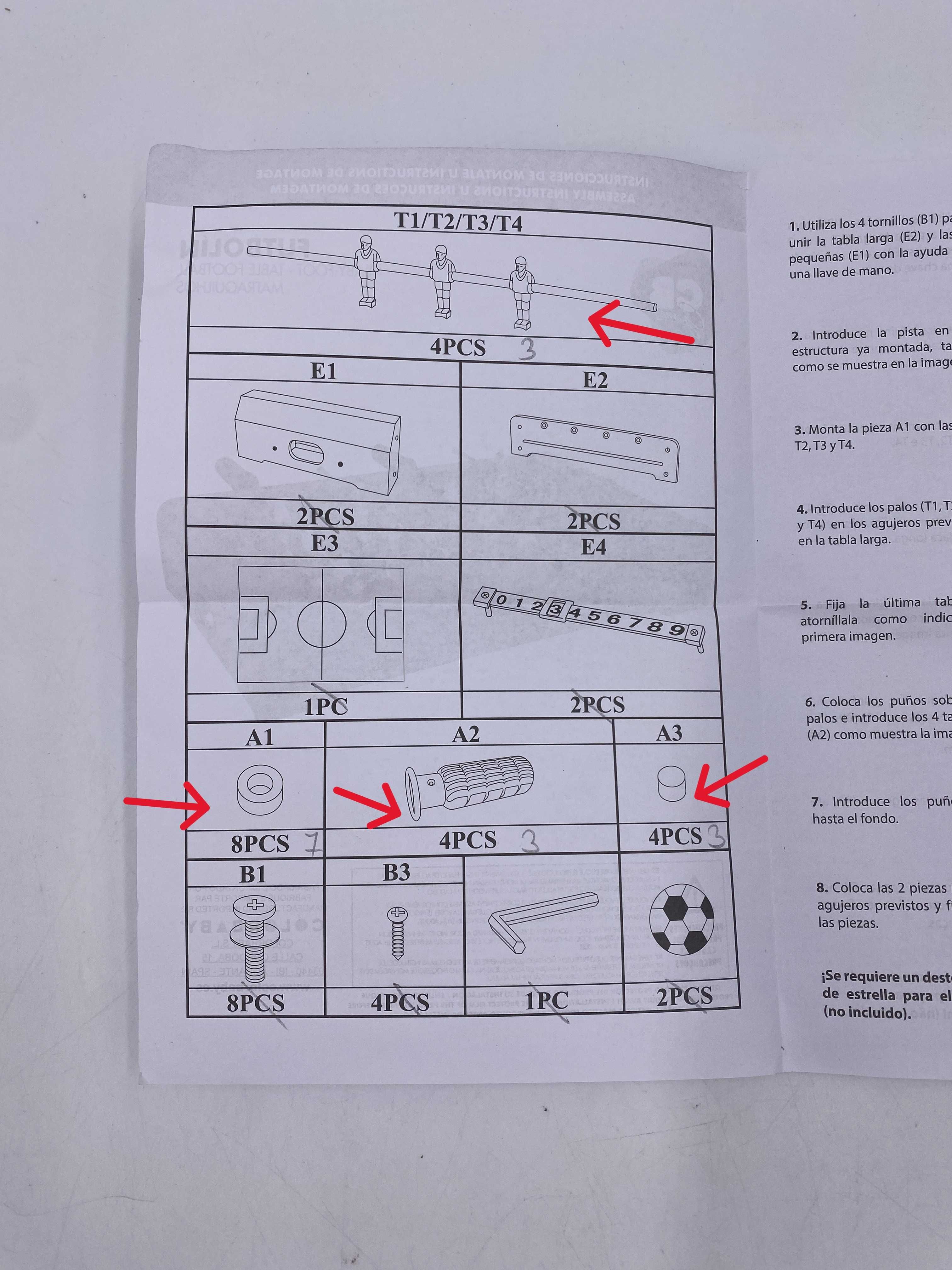 COLORBABY CB Games Piłkarzyki Mocny drewniany korpus