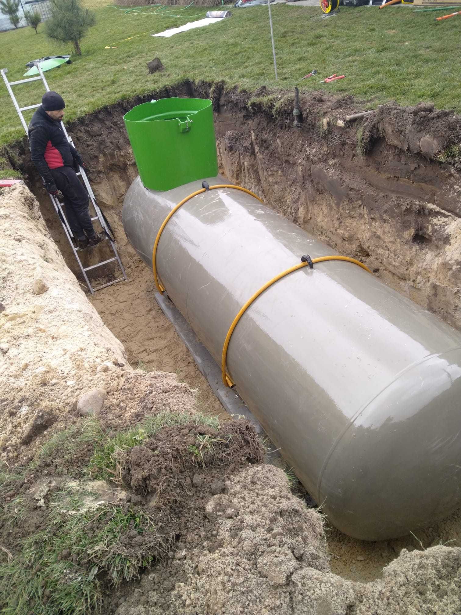 zbiornik gaz 4850 naziemny, propan, gaz płynny, instalacja od A do Z