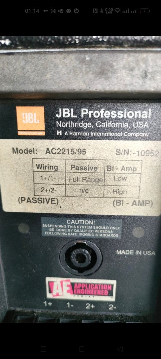 Colunas JBL 15"(par)