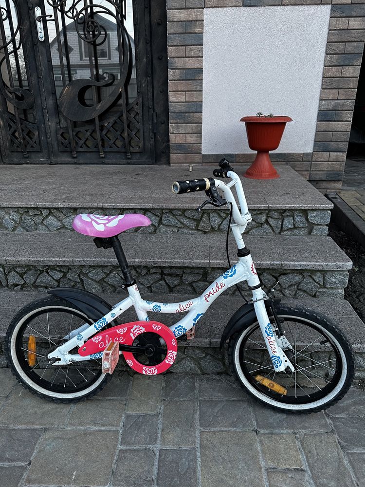 Велосипед алюмінієвий PRIDE Alice 16‘‘ дитячий