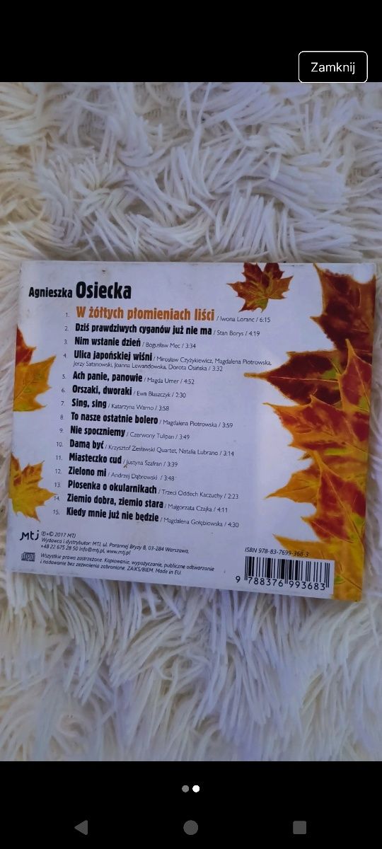 Agnieszka Osiecka płyta CD