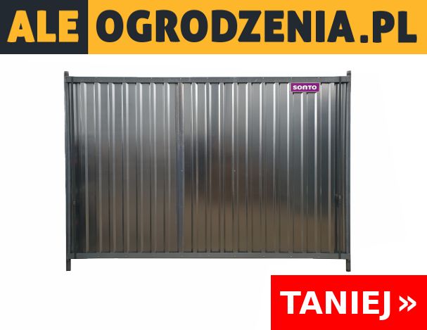 Ogrodzenie Budowlane Tymczasowe Pełne (Blacha Trapezowa) - 2,90 m