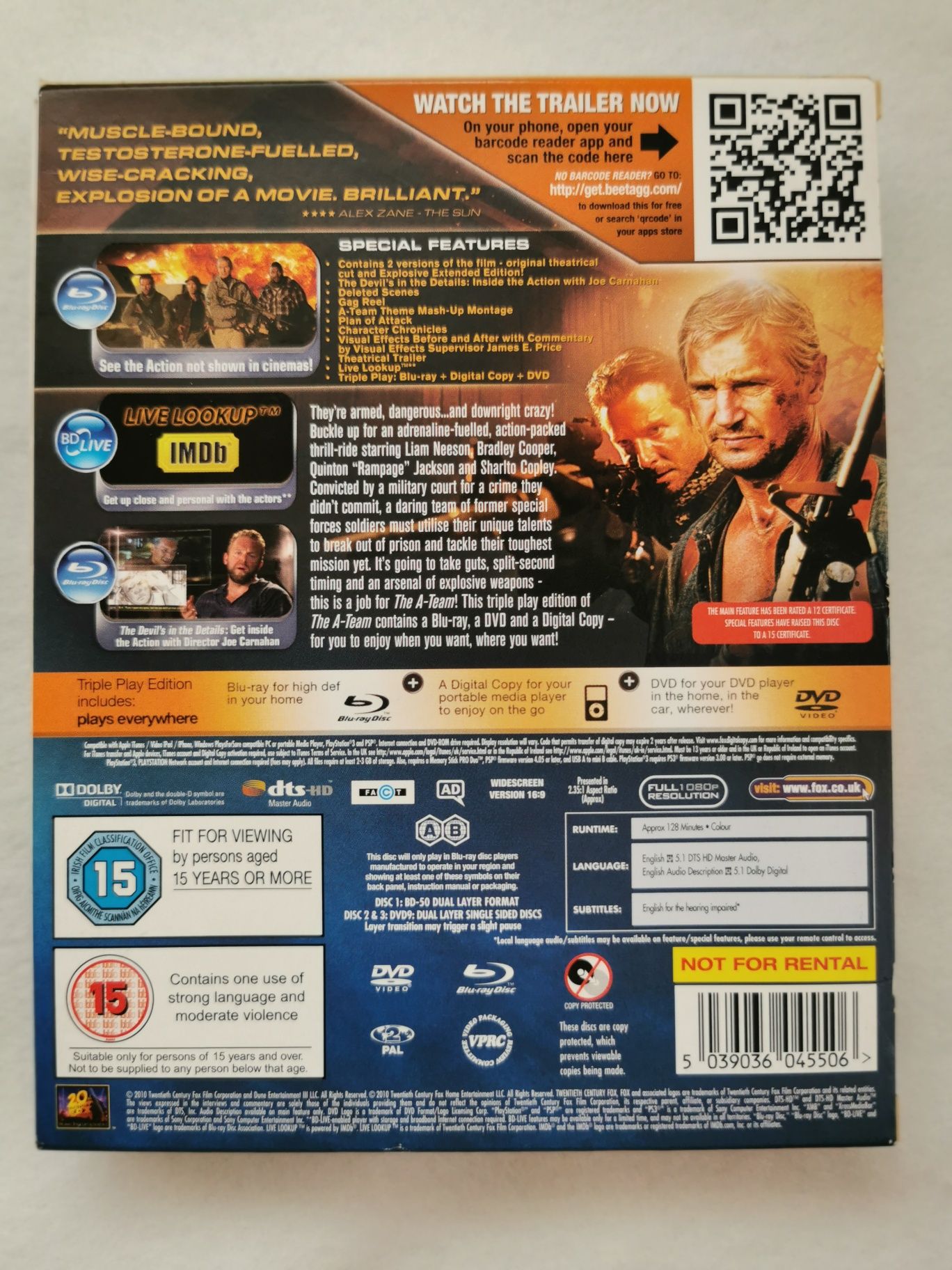 The A-Team (Drużyna A) Blu-ray (En) (2010) Triple Play Edition