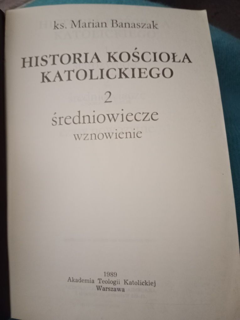 Historia Kościoła Katolickiego 2 książki Banaszak