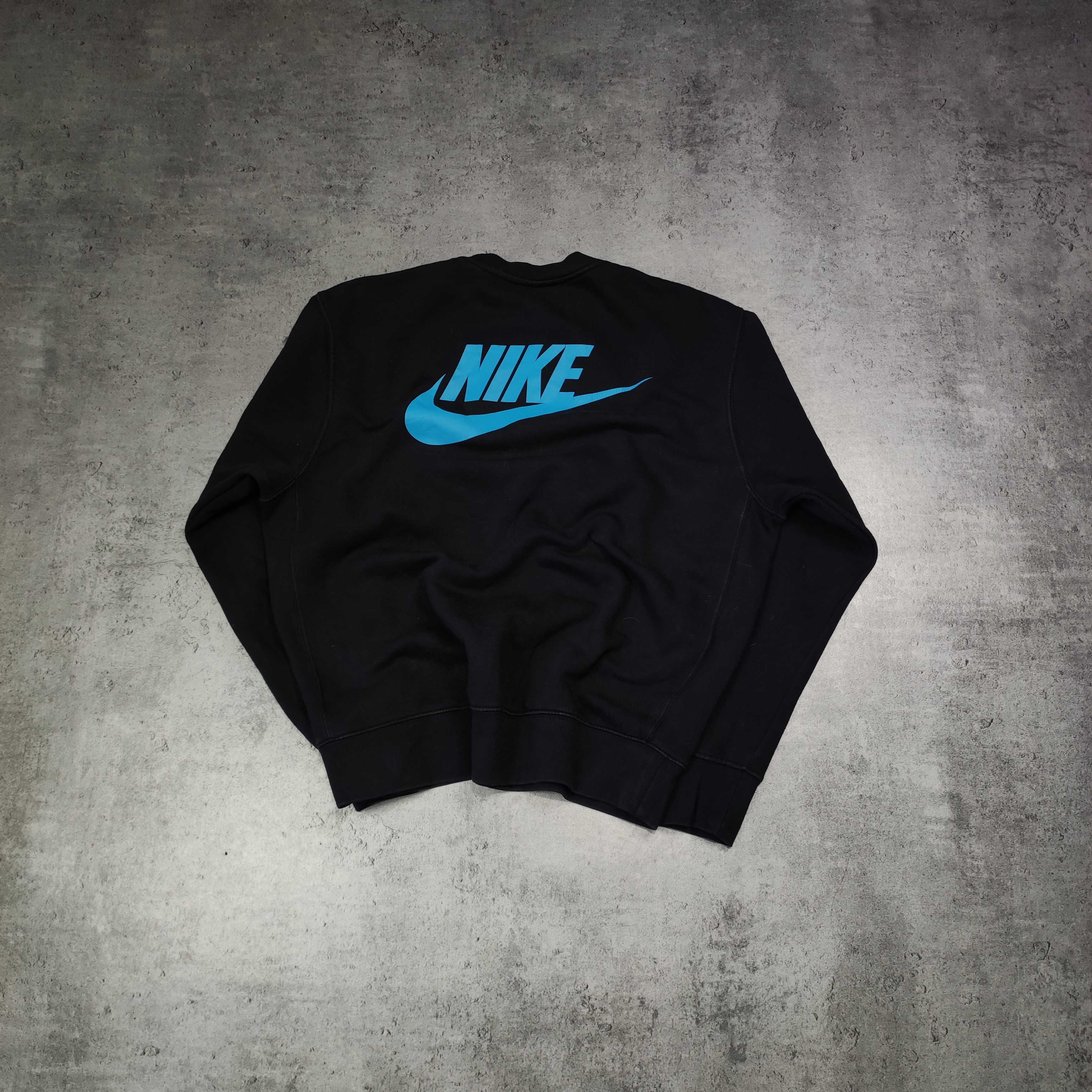 MĘSKA Bluza Bawełniana Nike Crewneck Bez Kaptura Logo Plecy Sportowa