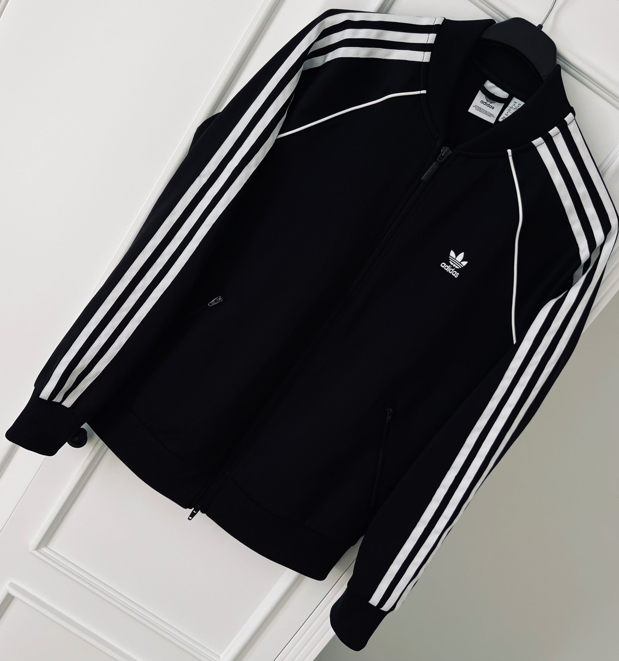 Adidas dres czarny z białym roz 38/40