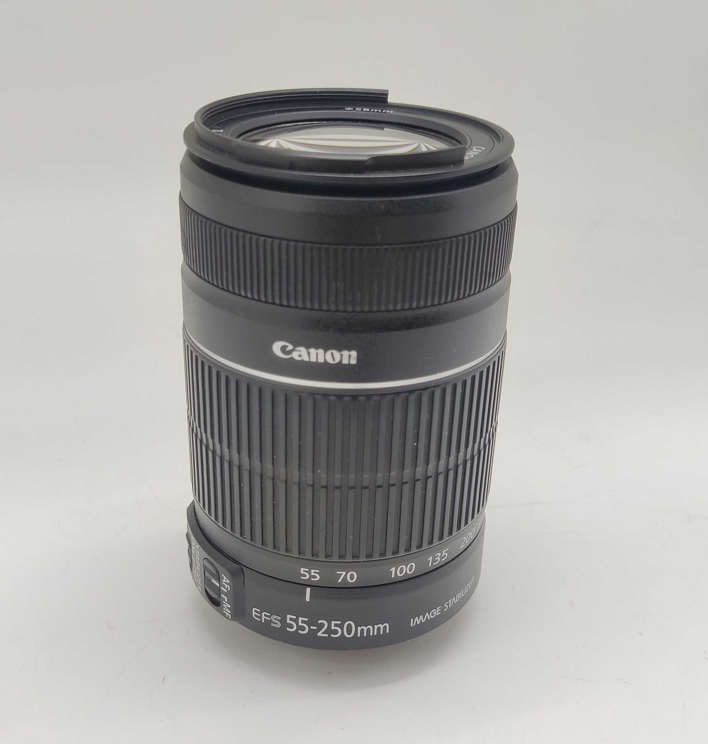 Canon EOR RP obiektywy 50mm + EFS 55-250mm adapter EF-EOS R 3 baterie