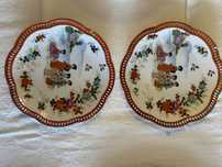 Conjunto de 2 pratos orientais