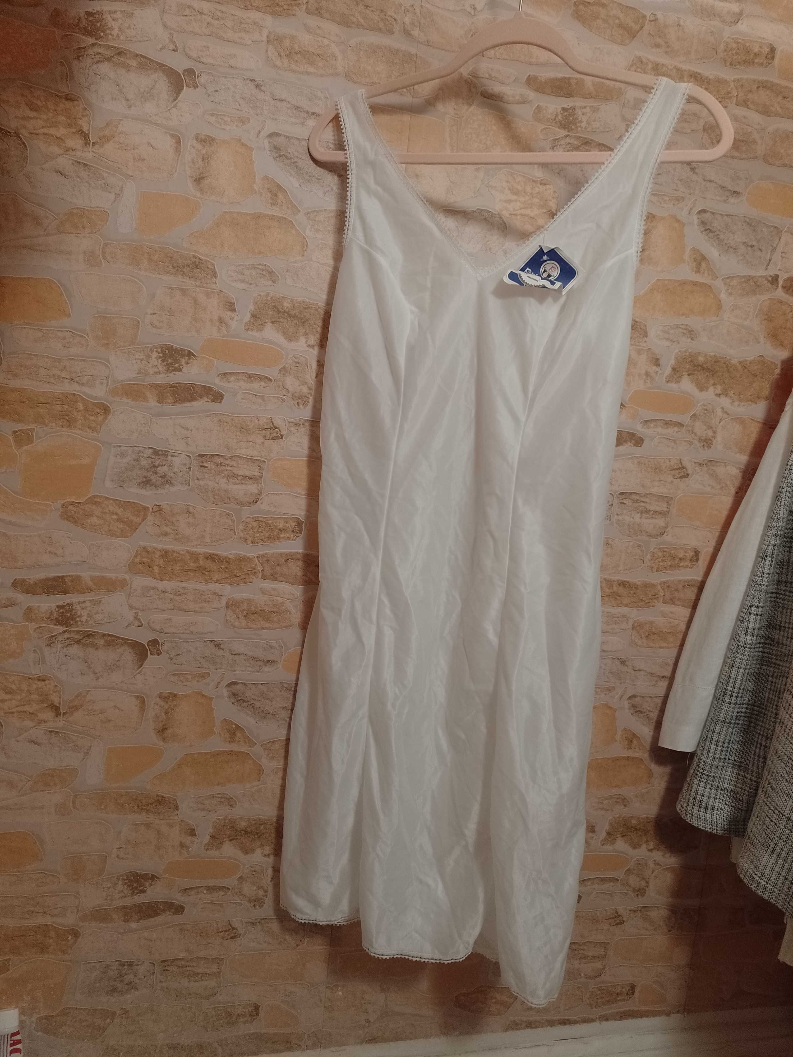 (42/XL) Biała halka pod sukienkę z Londynu, NOWA