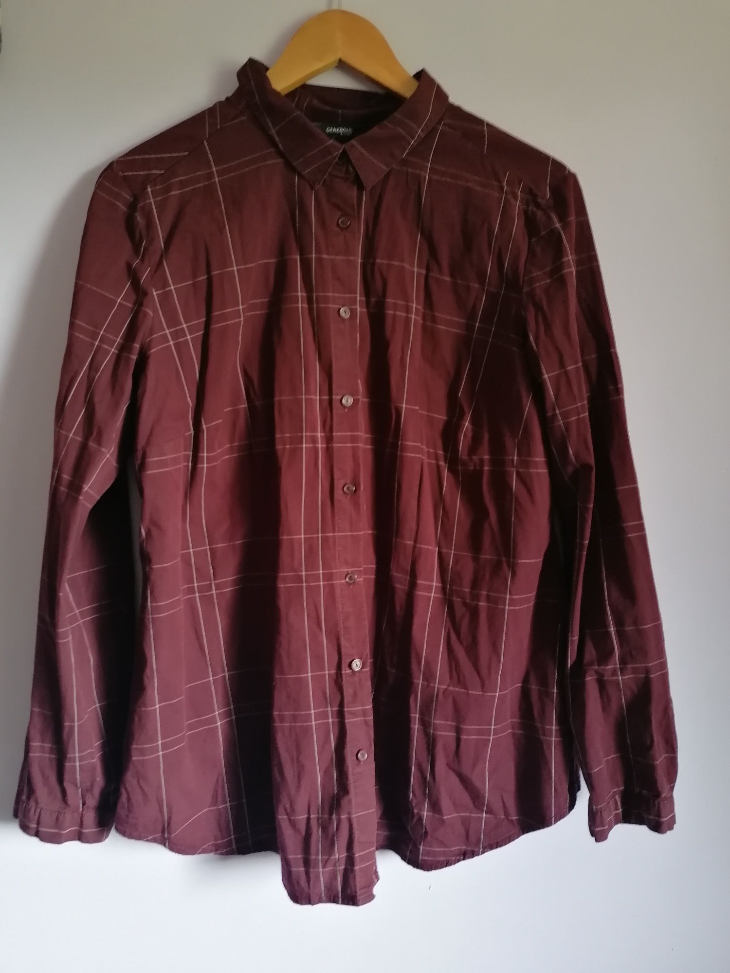 Koszula burgundowa, marka lindex, rozmiar XL