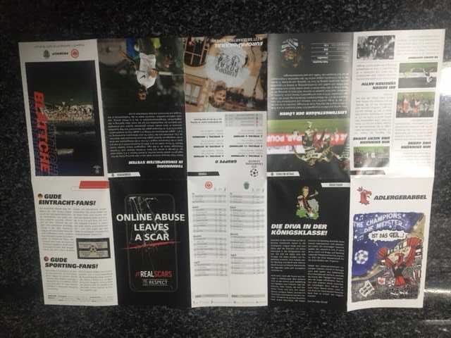 Liga dos Campeões -Frankfurt vs Sporting -Programa Oficial - 2022/2023
