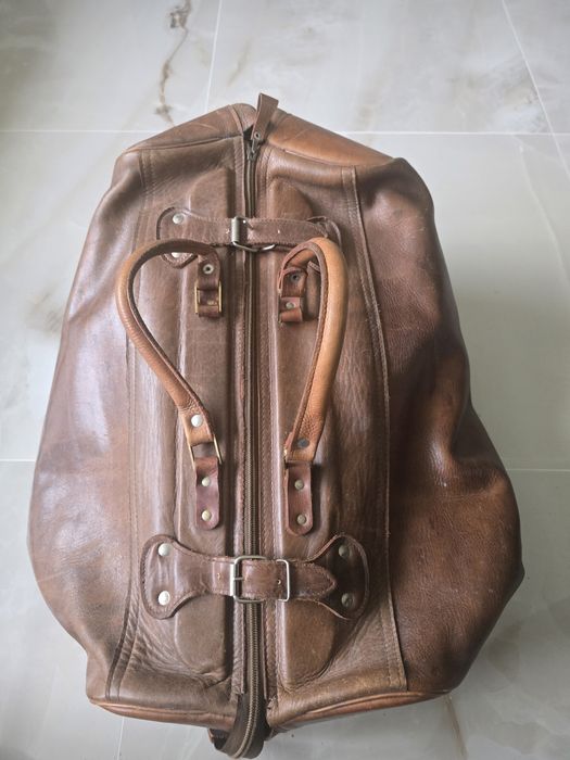 Torba ze skóry naturalnej.- duża.