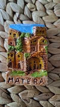 Matera magnes ręcznie malowany nowy Włochy