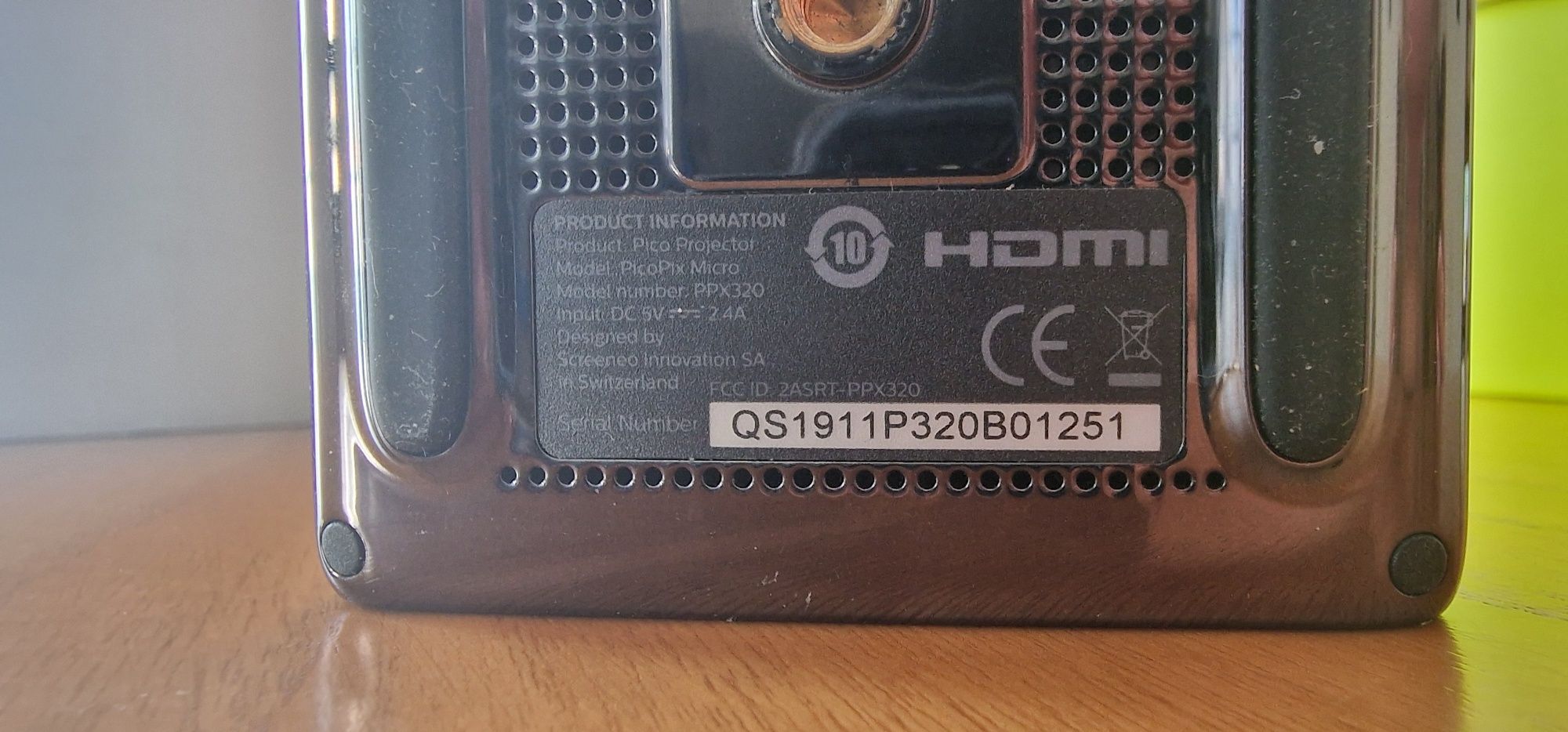 PicoPic Micro DLP PPX320 Hdmi com bateria interna