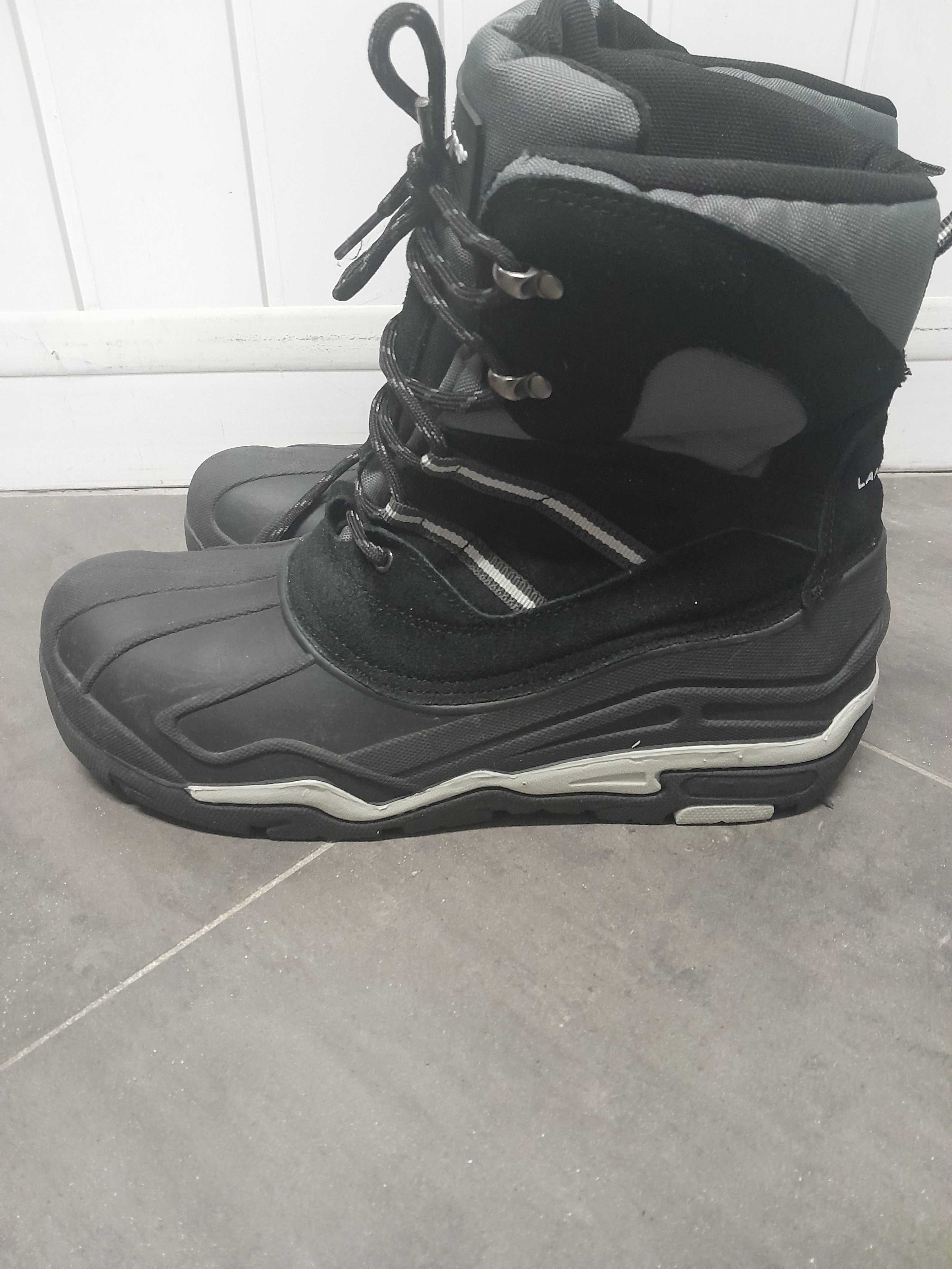 Buty Robocze Lahti Śniegowce Zamsz, Oxfort czarno-szare 43-44