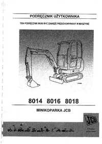 Podręcznik operatora JCB 8014, 8016, 8018