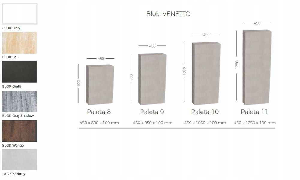 Stopnie Tarasowe Lewitujące Wiszące Venetto 105x45 cm