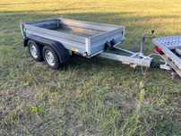 Przyczepka laweta pod minikoparki dmc2000kg 2t podpory ocynk super sta