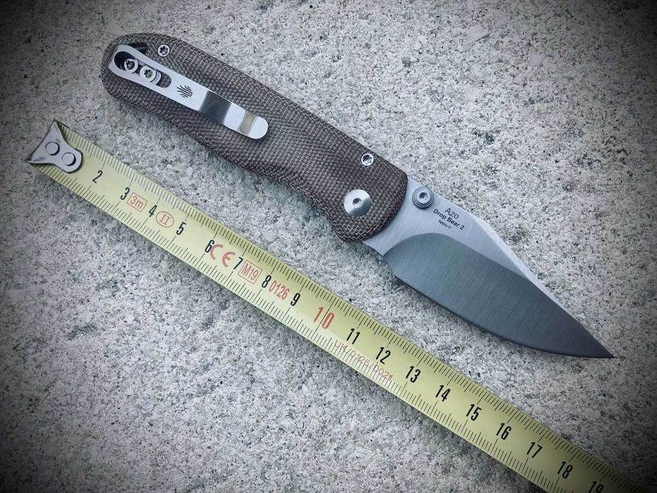 Canivete Kizer Drop Bear 2 Button Liner Lock