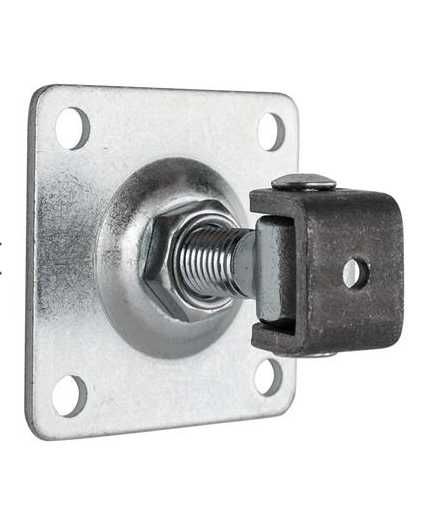 Zawias regulowany z szyldem M 16/80x80