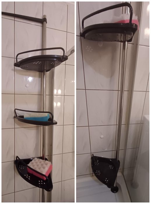 Teleskopowy regał prysznicowy