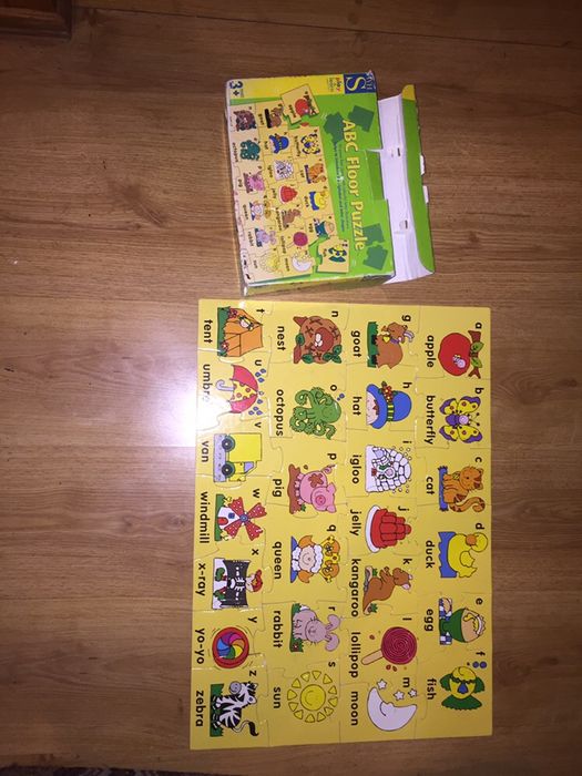 Puzzle duże angielski alfabet 26 elementów
