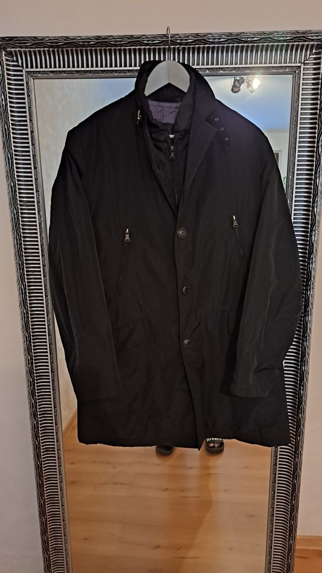 Płaszcz zimowy Pierre Cardin, czarny, rozmiar 48