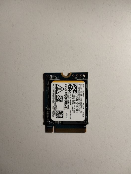 Dysk SSD m2 nvme 512gb 0h kioxia