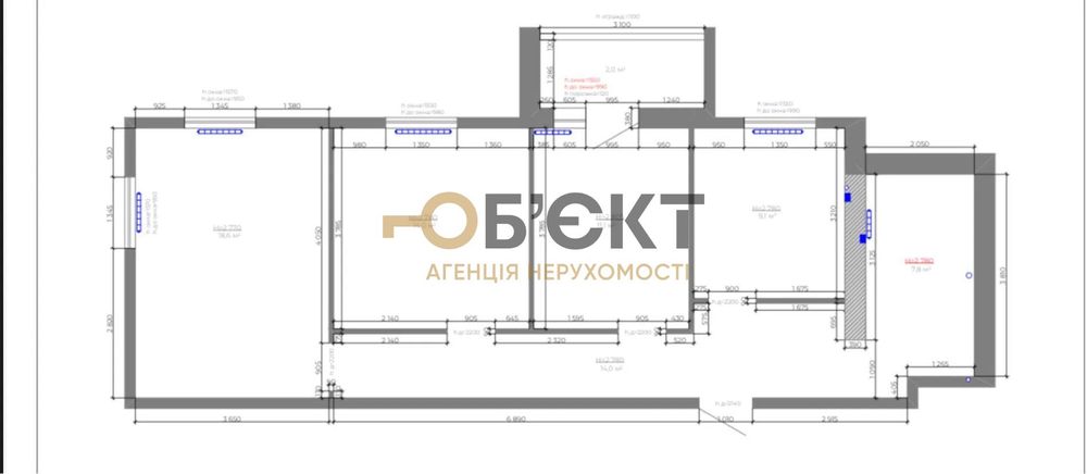 Дуже простора 3к.кв. 76 м2, ЖК Миру-2, м. ХТЗ, Новобудова