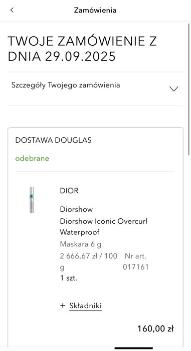 Tusz wodoodporny Dior Iconic