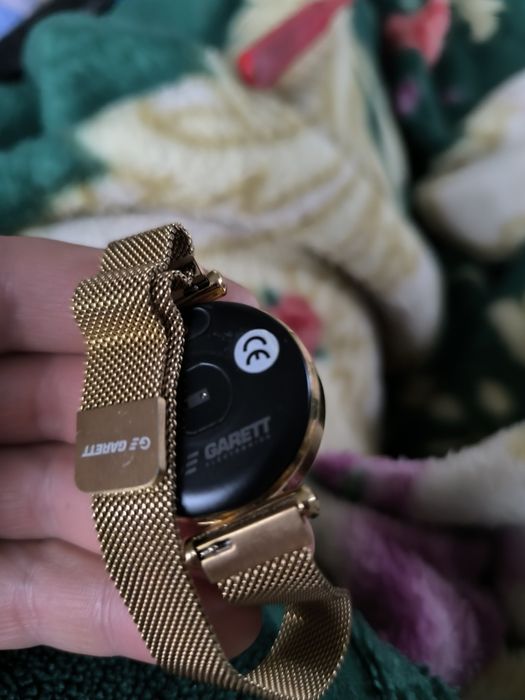 Smartwatch damski GARETT Women Lisa złoty stalowy
