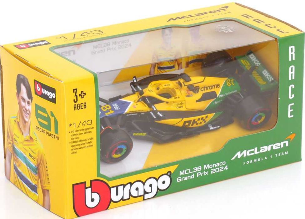 McLaren MCL38 Monaco GP (Senna 30th Anniversary) 2024 - 1/43 Burago