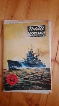 Mały Modelarz  - model kartonowy pancernika HMS "Kong George V"