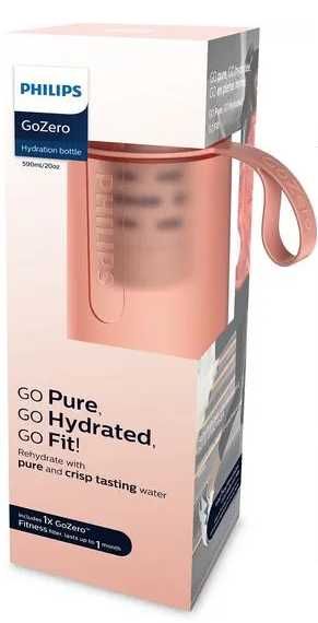 PHILIPS GoZero butelka nawadniająca AWP2712BLR/10 590ml + filtr 200l