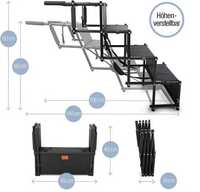 Schodki dla psa / schody / rampa / podest / 4-poziomy !6559-A!