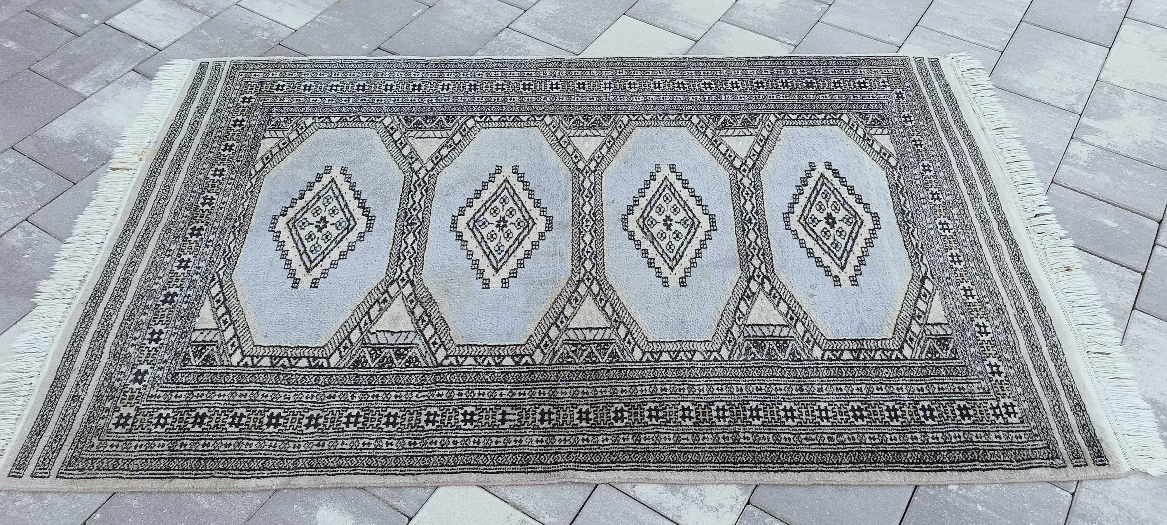 Buchara ręcznie tkany dywan wełniany 165 x 95 cm perski pakistan