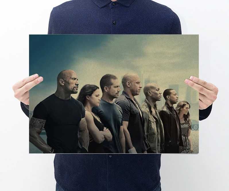 Plakat z filmu Szybcy i Wściekli Fast and Furious 50,5x35cm