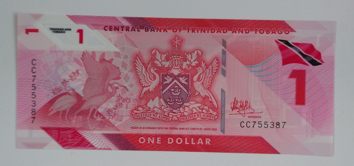 banknot Trynidad i Tobago 1 Dollar 2020 /21 UNC Polimer