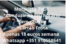 TVDE temos slots motorista com veiculo próprio.
