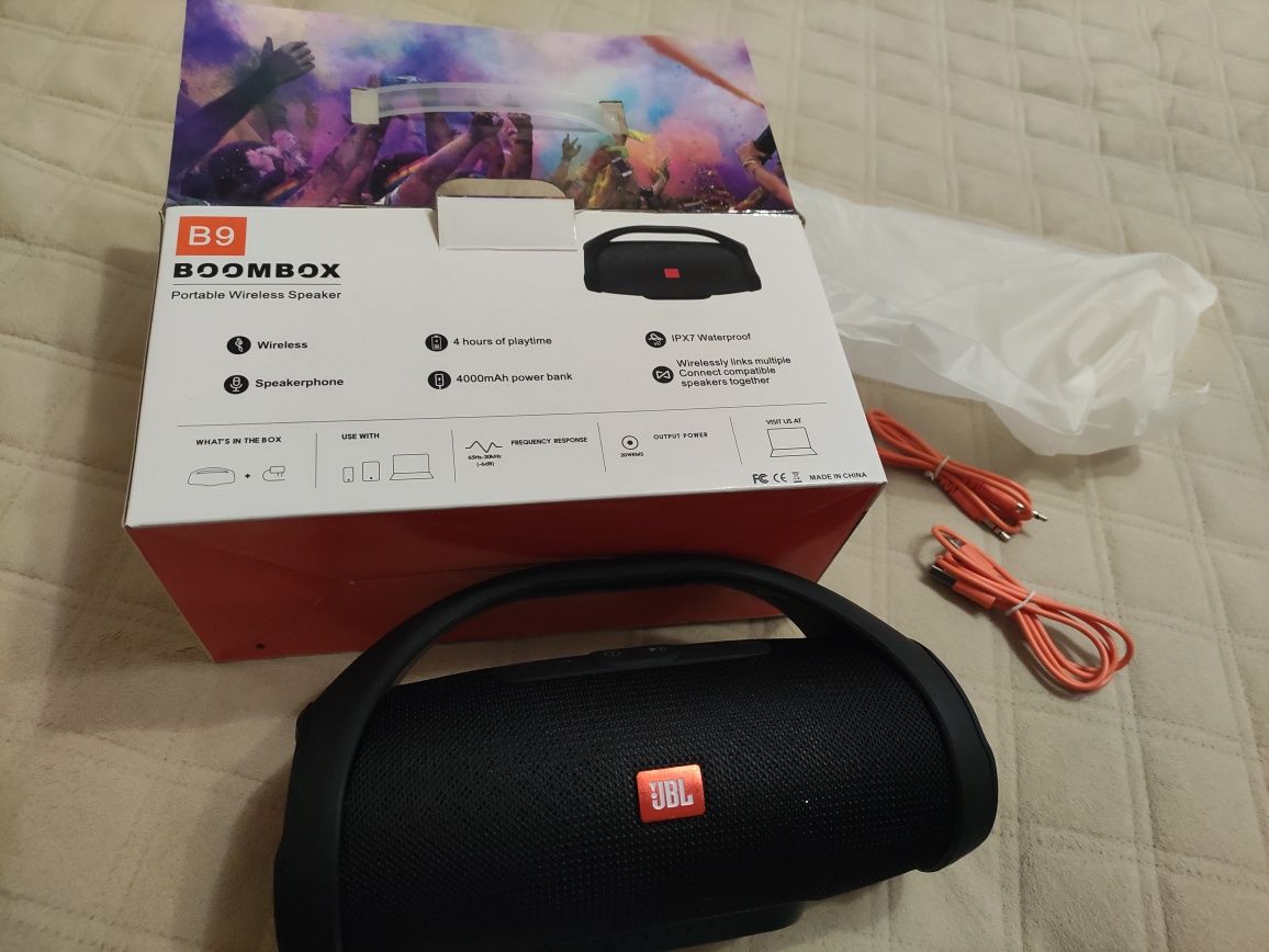 Колонка бумбокс блютуз JBL
