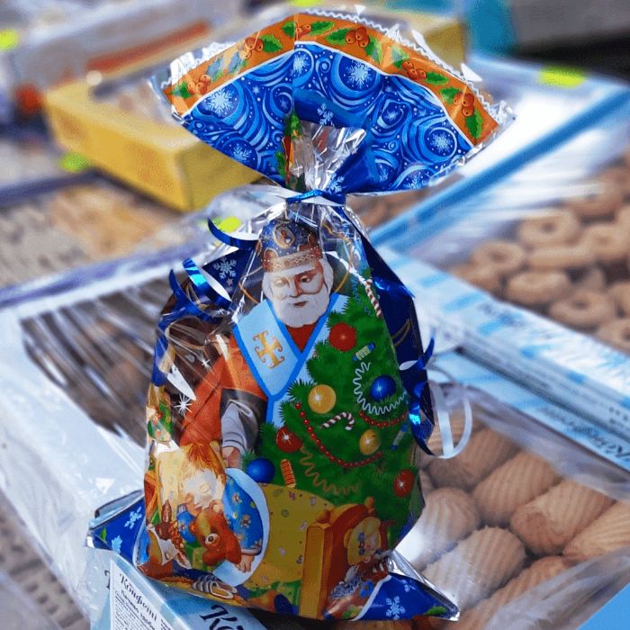 Недорого ! Новогодние Новорічні пакети упаковка для цукерок подарков