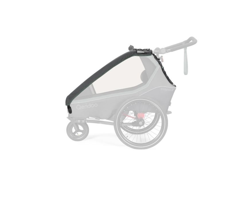 Moskitiera folia przeciwdeszczowa przyczepka rowerowa Qeridoo Kidgoo 2